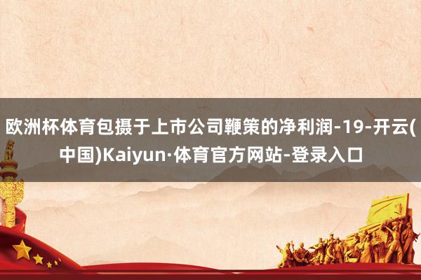 欧洲杯体育包摄于上市公司鞭策的净利润-19-开云(中国)Kaiyun·体育官方网站-登录入口